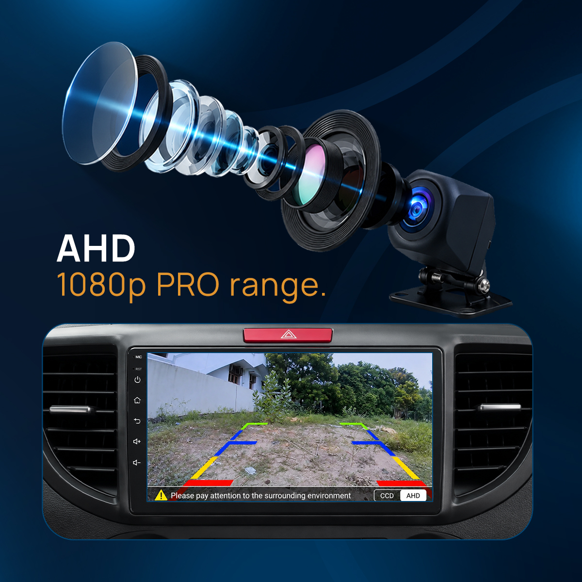 ATD PRO 1080p AHD reverse camera resolution