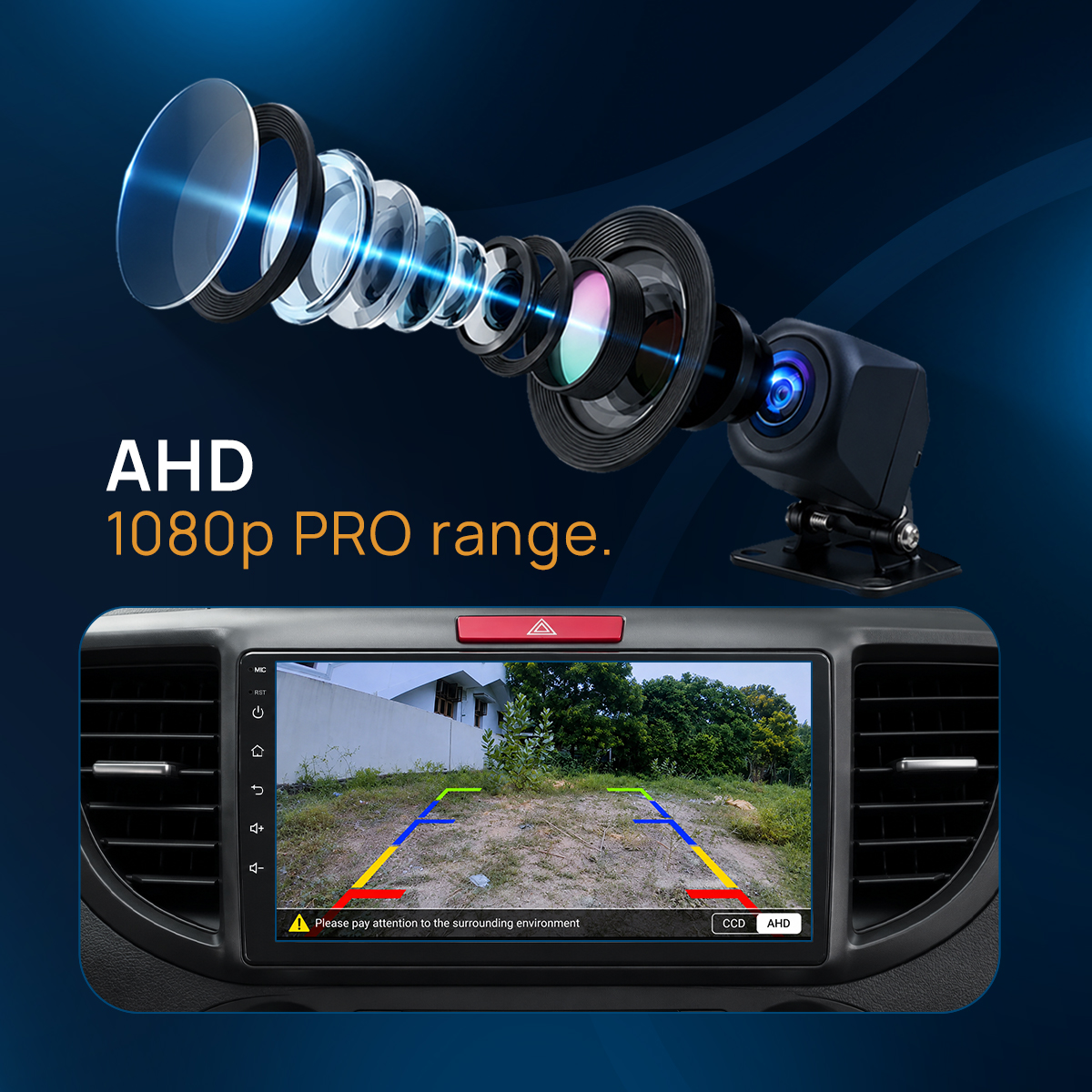 ATD PRO 1080p AHD reverse camera resolution